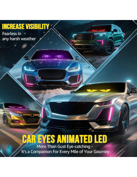 Luces LED Ojos del Diablo HCYHNB para Parabrisas 58.4cm