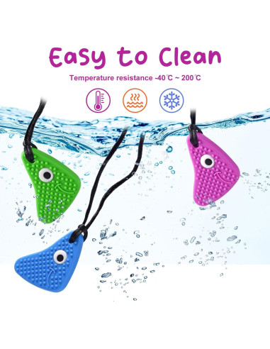 Collares Masticables Sensoriales Seeway - 3 Piezas Silicona