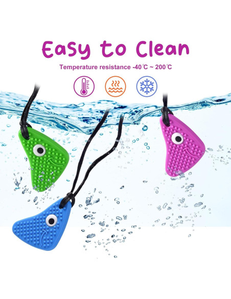 Collares Masticables Sensoriales Seeway - 3 Piezas Silicona