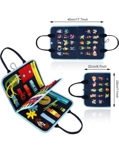 Paquete de 4 mantas de fidget HNYG para adultos con demencia 2