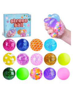 Pelotas Antiestrés Squishy LEEHUR - 14 Unidades, 5-6 cm