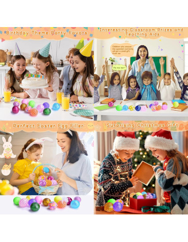 Pelotas Antiestrés Squishy LEEHUR - 14 Unidades, 5-6 cm