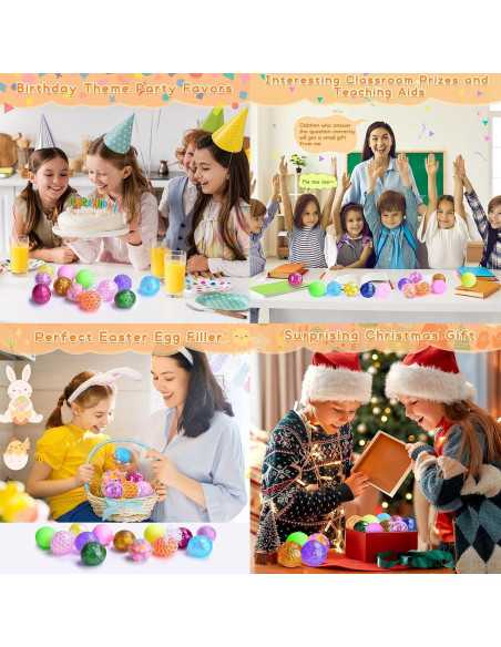 Pelotas Antiestrés Squishy LEEHUR - 14 Unidades, 5-6 cm