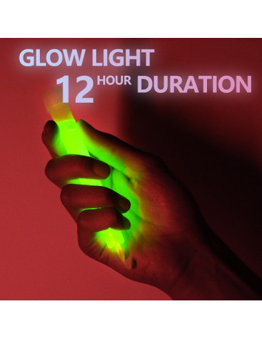 Paquete de 24 Palos de Luz Brillantes Naivees 15.24 cm