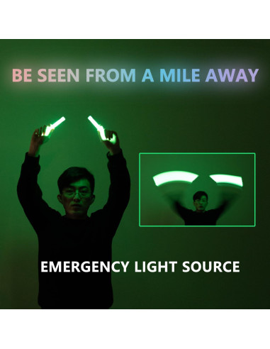 Paquete de 24 Palos de Luz Brillantes Naivees 15.24 cm