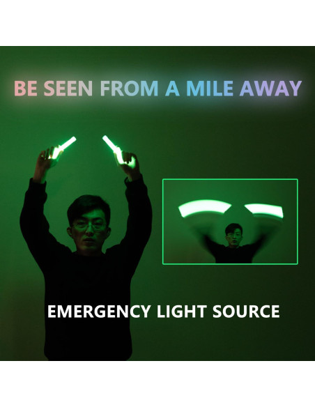 Paquete de 24 Palos de Luz Brillantes Naivees 15.24 cm