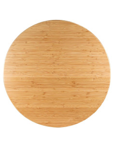 Lazy Susan de Bambú 50 cm HSDATKOR con Eje Giratorio