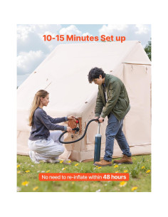 Tienda Inflable VEVOR para Camping 3-5 Personas 6.5 m 2