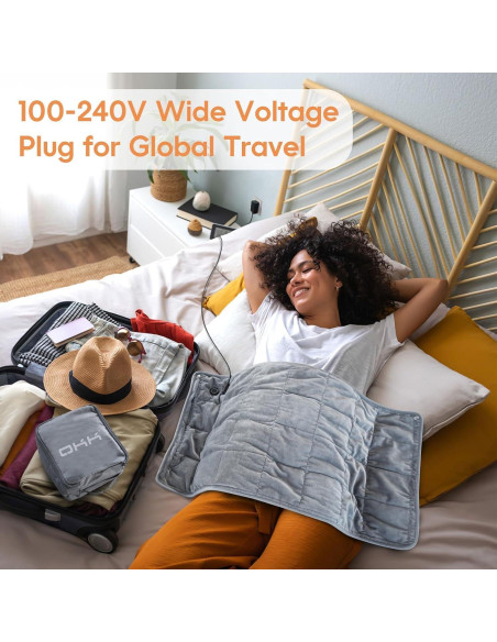 Almohadilla Térmica OKK 12V Extra Grande 84x43cm con Peso