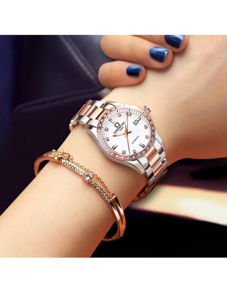 Reloj Automático para Mujer LOREO 8685L Azul con Zafiro