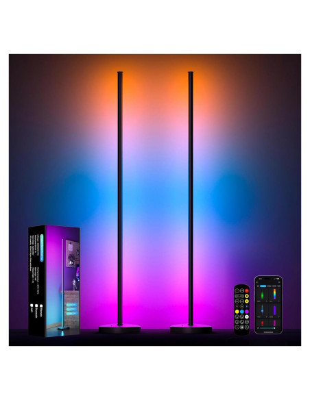 Lámpara de Esquina LED Eastfine DX23012-01, 16 Millones de Colores