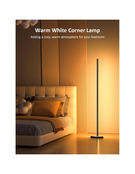 Lámpara de Esquina LED Eastfine DX23012-01, 16 Millones de Colores