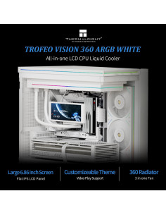 Enfriador Líquido CPU Thermalright Trofeo Vision 360 ARGB Blanco 2