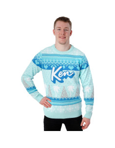 Suéter Navideño Azul Barbie Ken para Hombres - Talla Grande 2