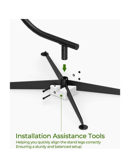 Soporte de Hamaca Greenstell C Colgante 150kg Negro