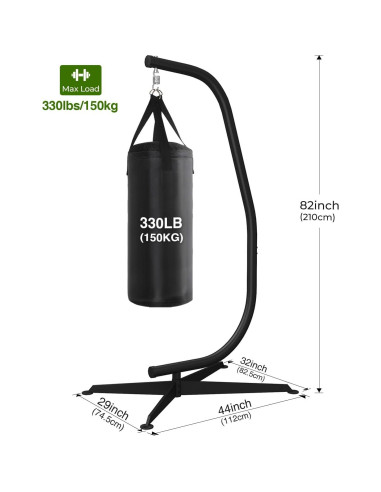 Soporte de Hamaca Greenstell C Colgante 150kg Negro