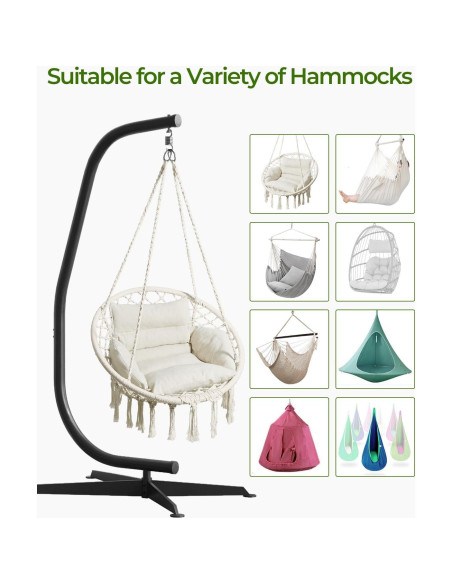Soporte de Hamaca Greenstell C Colgante 150kg Negro