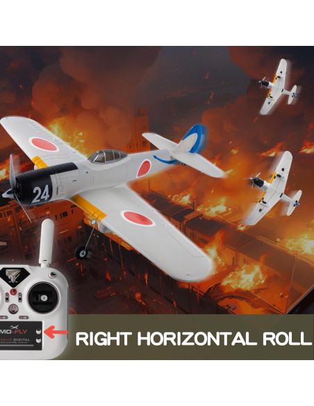 Avión RC A6M Zero Ssccgym 69cm 4 Canales Acrobático