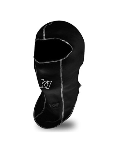 Balaclava K1 RaceGear Negra SFI 3.3 Resistente al Fuego