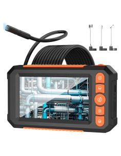 Cámara Endoscopio KMDES 4.3" HD IP67 5m Luz LED 2000mAh