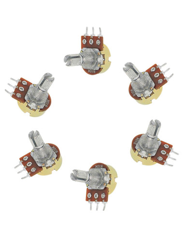 Potenciómetro Lineal Rotativo B10K Zovfam con Kit Completo