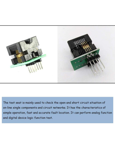 Convertidor SOIC8 a DIP8 Ximimark 2Pcs para Programador IC