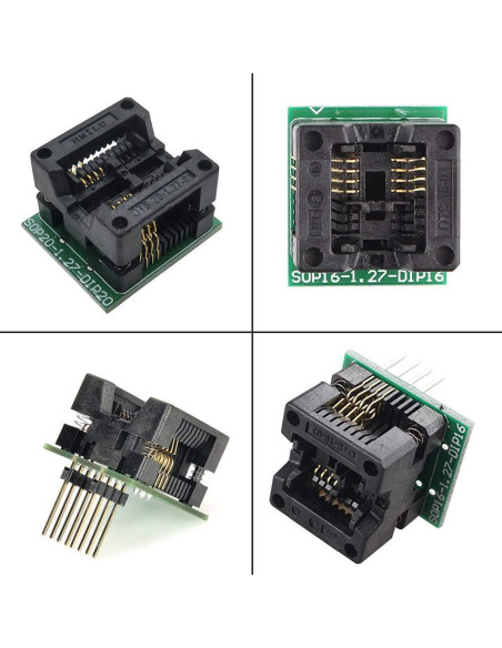 Convertidor SOIC8 a DIP8 Ximimark 2Pcs para Programador IC
