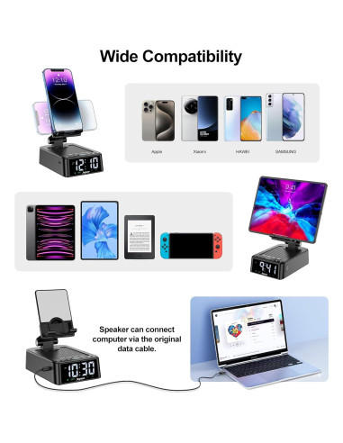 Soporte para Teléfono con Altavoz Bluetooth Joymate L40-1