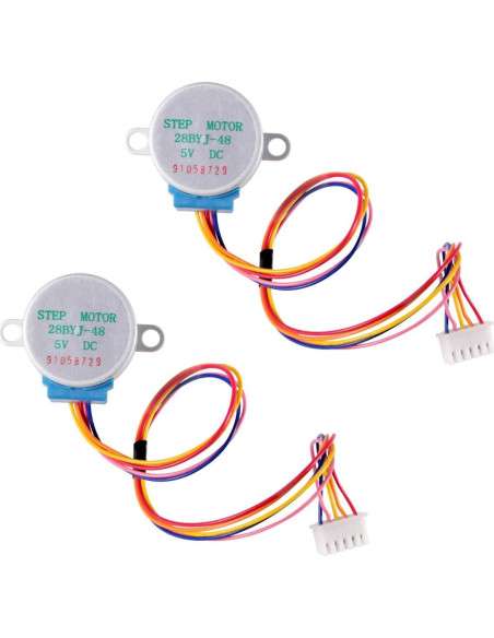2 Motores Paso a Paso 28BYJ-48 + Controlador ULN2003 DC 5V