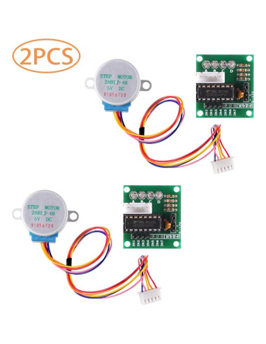 2 Motores Paso a Paso 28BYJ-48 + Controlador ULN2003 DC 5V