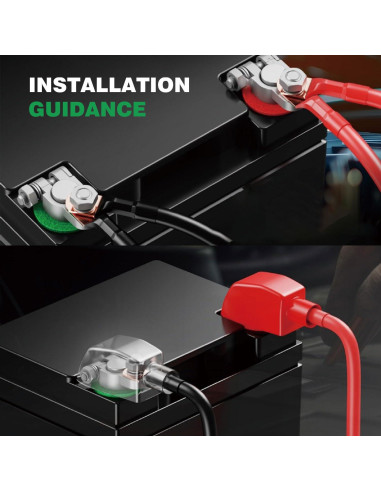 Conectores de Terminal de Batería Techie 2PCS Alta Resistencia