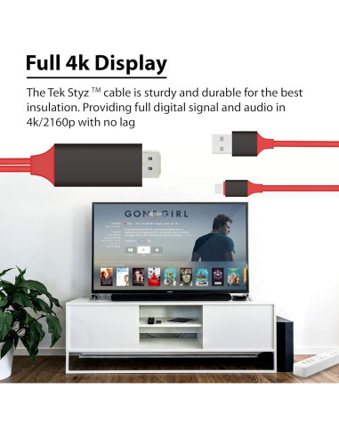 Cable HDMI USB-C 4K Works 2m para DJI Osmo Pocket