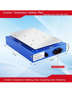 Estación de Soldadura 450W TXINLEI 918B Placa Caliente 7" 2