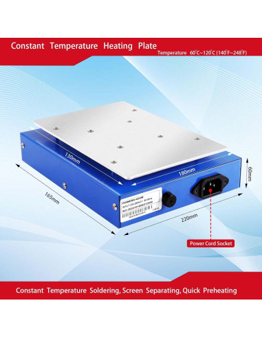 Estación de Soldadura 450W TXINLEI 918B Placa Caliente 7"