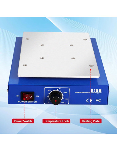 Estación de Soldadura 450W TXINLEI 918B Placa Caliente 7"