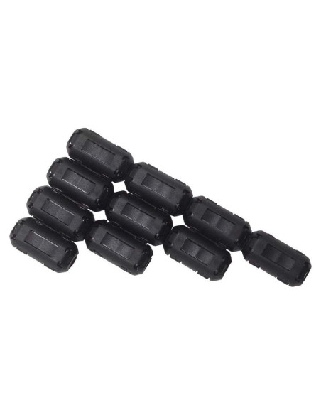 Paquete de 10 Perlas de Ferrita 9MM iSKUKA - Clip para Cable