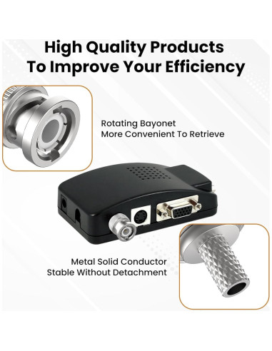 Conector BNC Macho Crimp 50 Ohm ZDRU para RG58 RG142 LMR195 - 10 Pcs