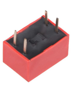 Interruptor DIP Rojo uxcell 50 Pcs 2 Posiciones 2.54mm 2