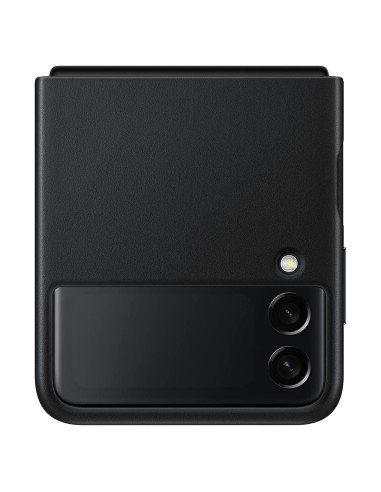 Funda de Cuero Oficial Samsung Galaxy Z Flip3 - Negra