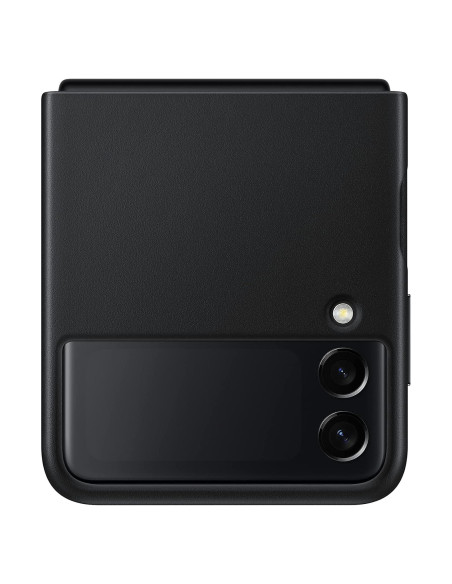 Funda de Cuero Oficial Samsung Galaxy Z Flip3 - Negra