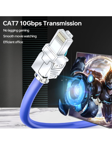 Conectores RJ45 Sin Herramienta CNCOB 10Gbps Cat6 Cat7 2Pcs