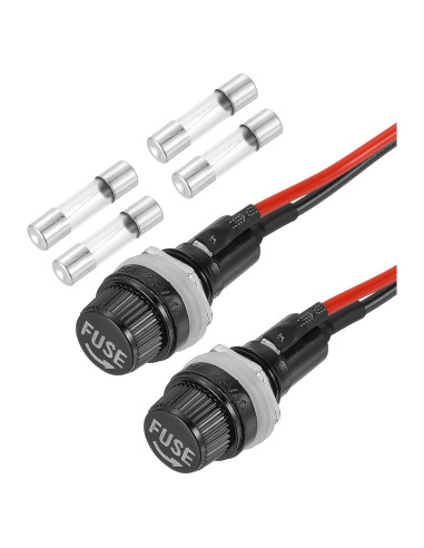 Soporte de Fusible Montaje en Panel MECCANIXITY 1A 5x20mm