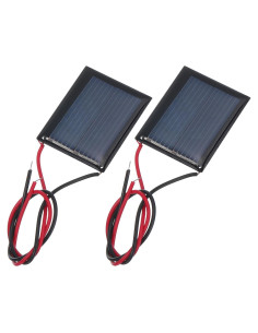 Paneles Solares Policristalinos MECCANIXITY 30x25mm 0.08W 2 Pcs