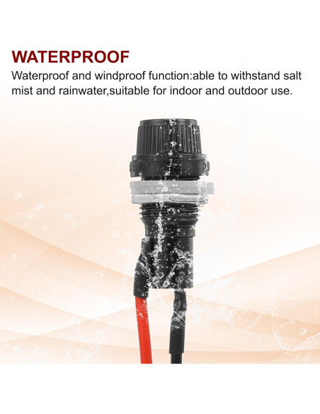 Soporte de Fusible Montaje en Panel MECCANIXITY 1A 5x20mm