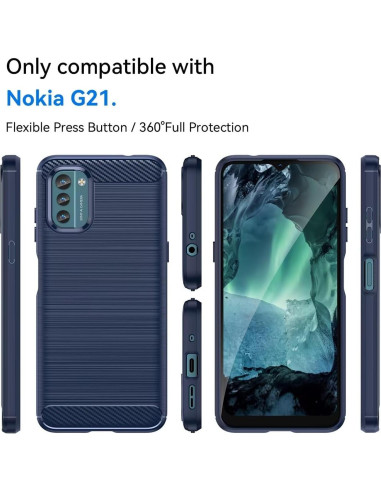 Funda de teléfono TPU para Nokia G21/G11 - Azul Marino