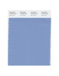 Tarjeta de Muestra de Color Pantone 15-3932 TCX Algodón Azul Bel Air