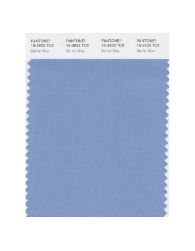 Tarjeta de Muestra de Color Pantone 15-3932 TCX Algodón Azul Bel Air