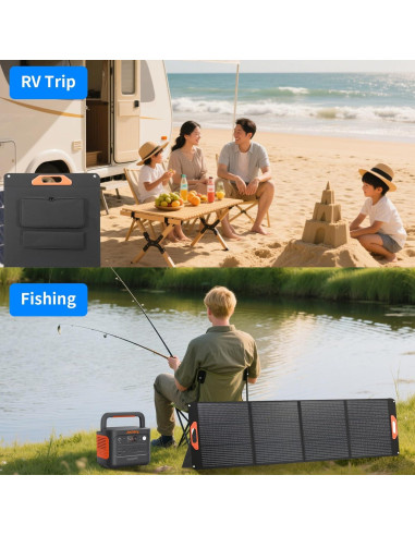 Panel Solar Portátil Mytions 200W Alta Eficiencia Camping