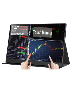 Monitor Portátil Táctil AHXJKA 14" Full HD 1920x1200 IPS