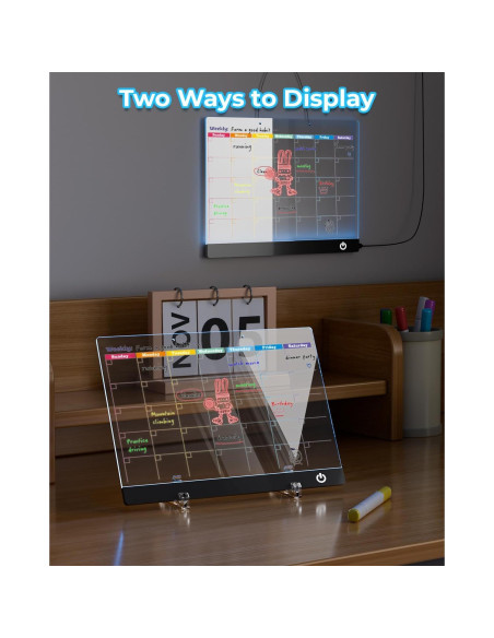 Tablero LED de Dibujo ITENGHUA 34.8x25.4cm 7 Colores